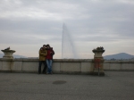 Tig y yo con chorro en Ginebra